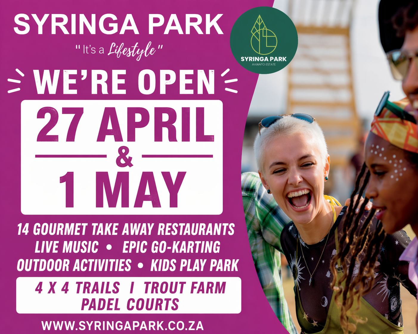 We’re OPEN on 27 April and 1 May!