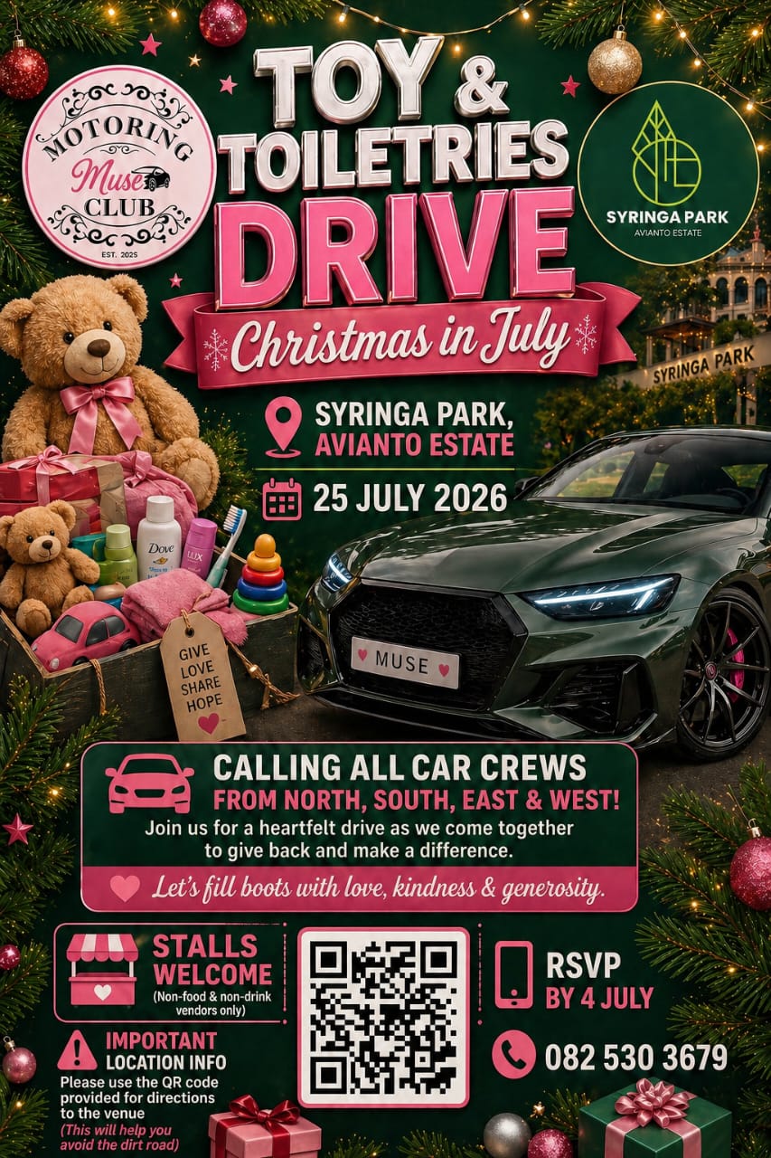 Toy & Toiletries Charity Drive Hosted by The Motoring Muse Club