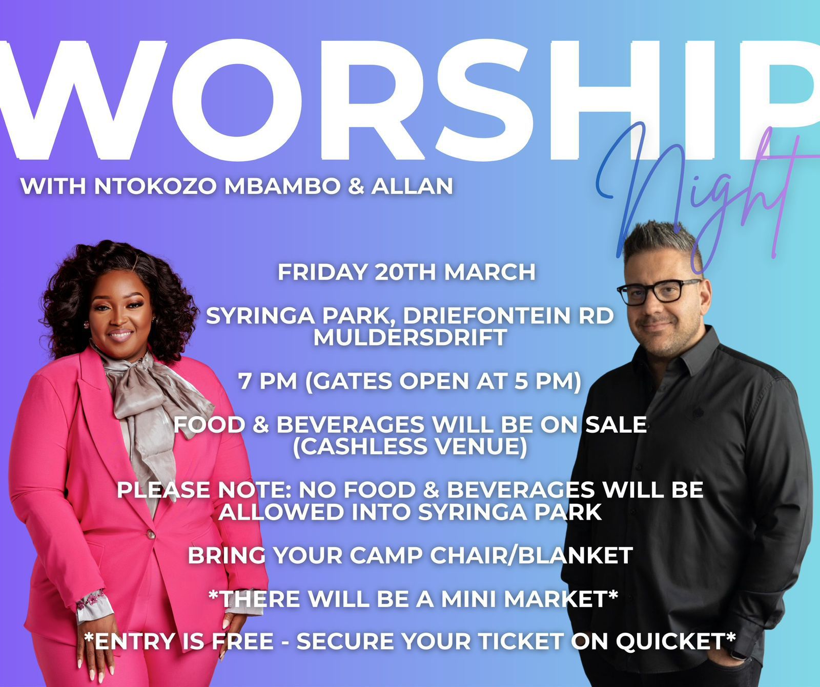 Worship Night Ntokozo Mbambo & Allan