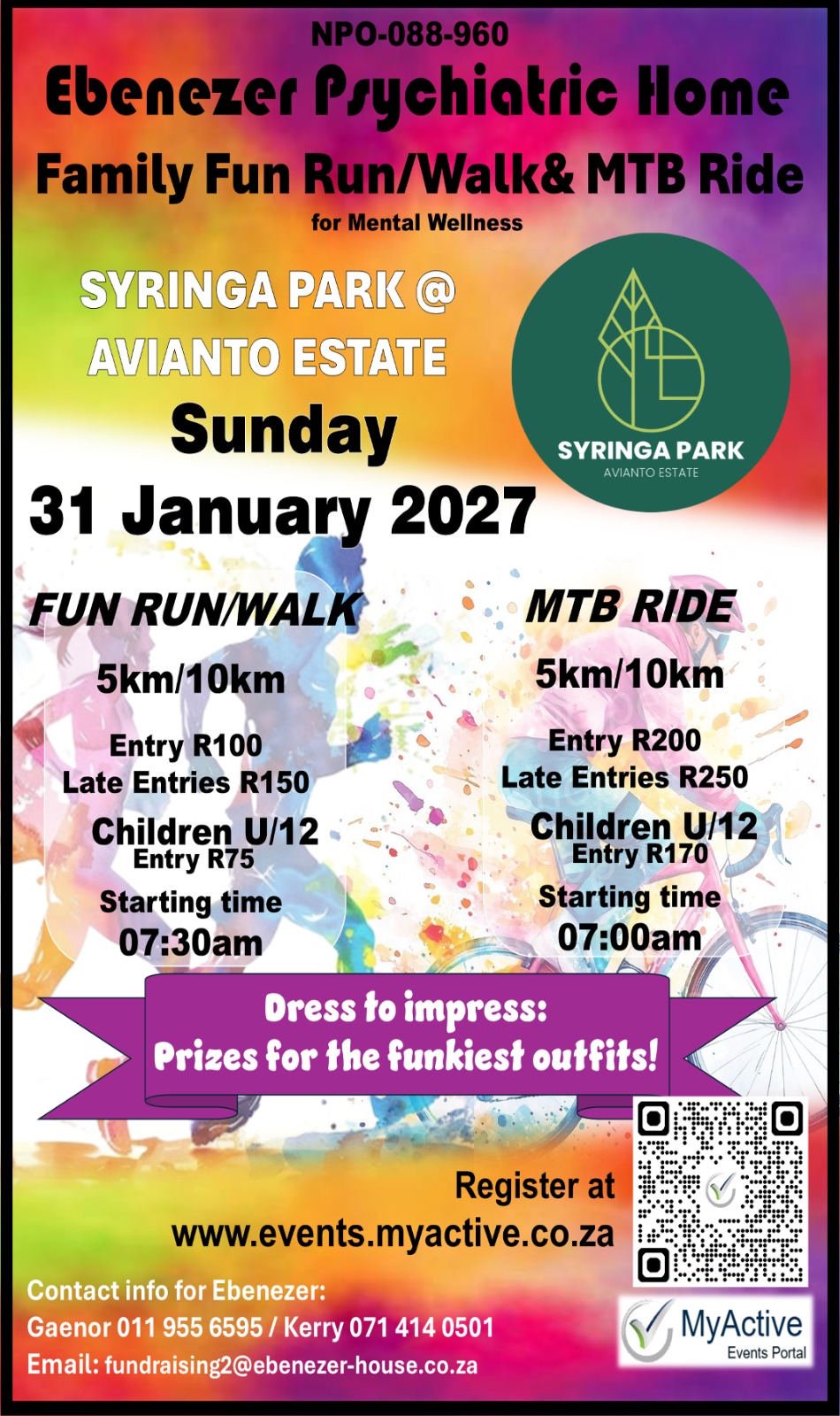 Family Fun Run, Walk and MTB Ride for Mental Wellness